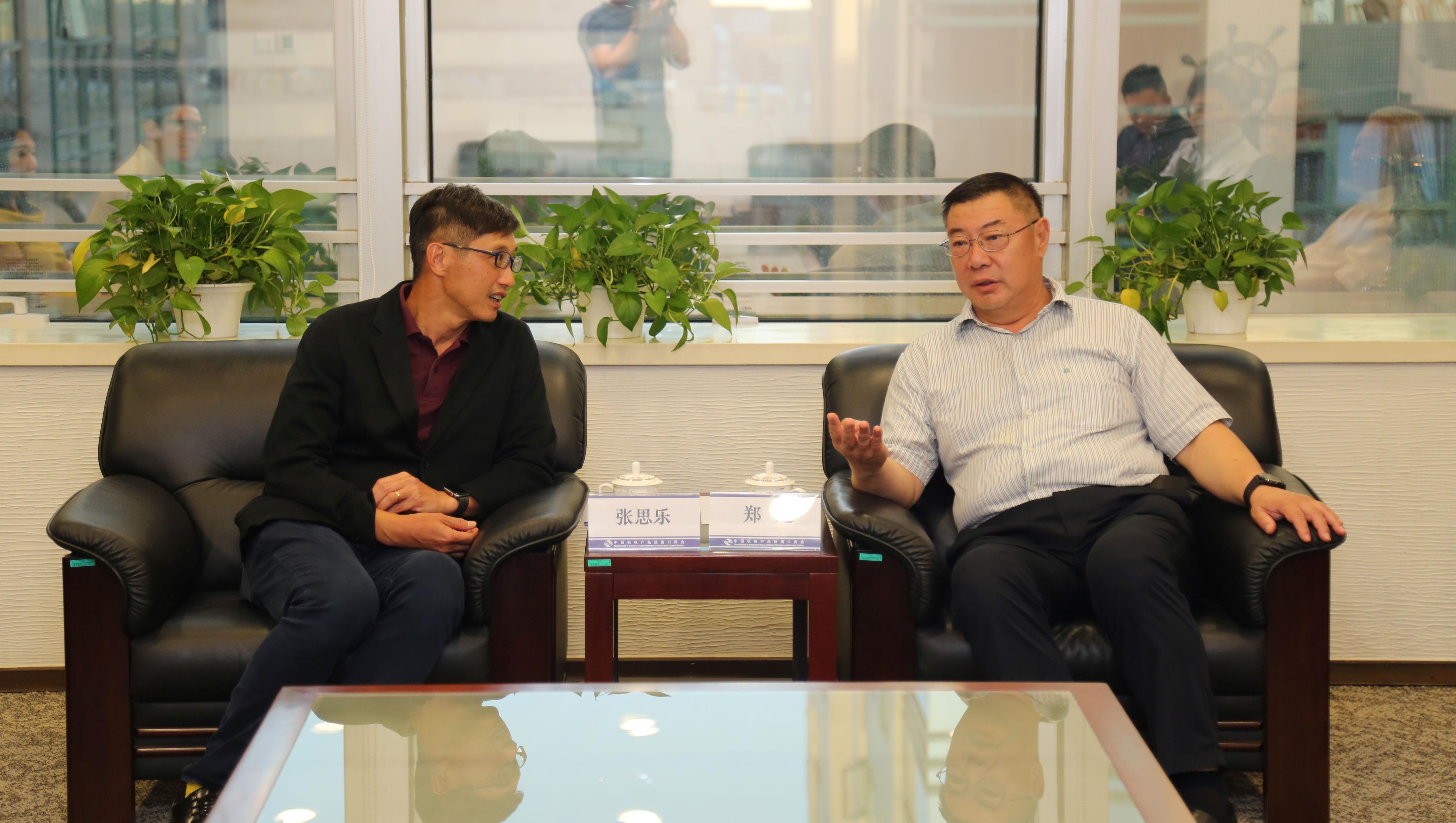 新加坡特许会计师协会会长张思乐一行到访中国机电商会